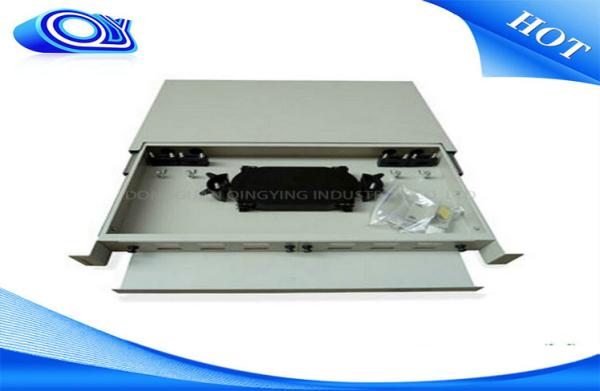 Quality 24 Port Optical Fiber Patch Panel 300 * 180 * 25mm Drawer Structure For LAN / WAN for sale