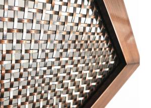 Surface Finished Services Architectural Woven Wire Mesh With Pattern Design