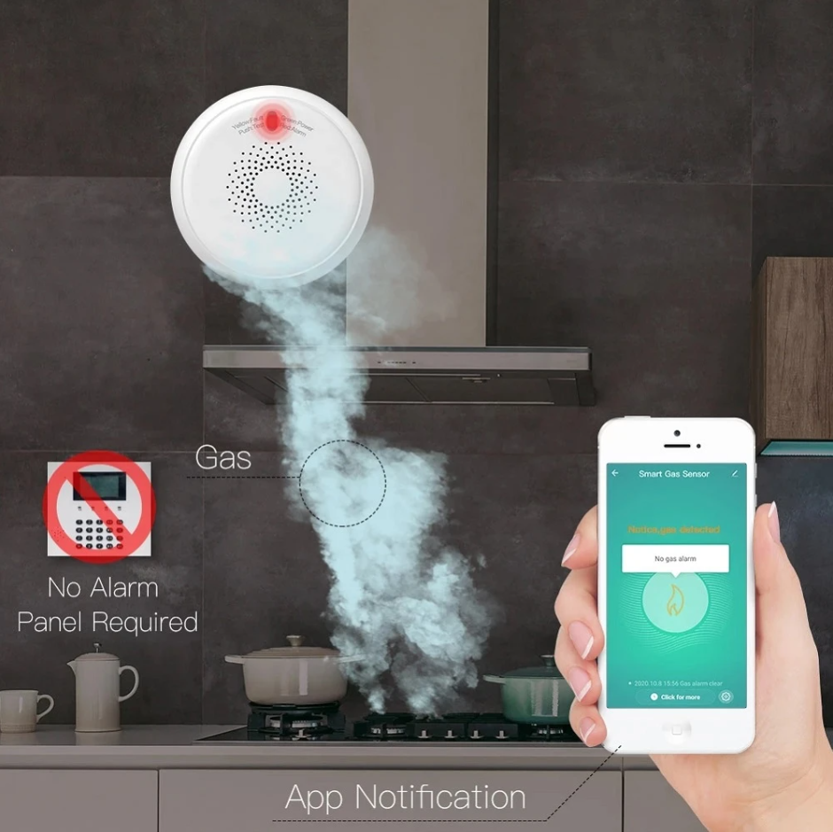 70dB Smart Propane Detector Zigbee Gas Sensor Smart Alarm Sensor