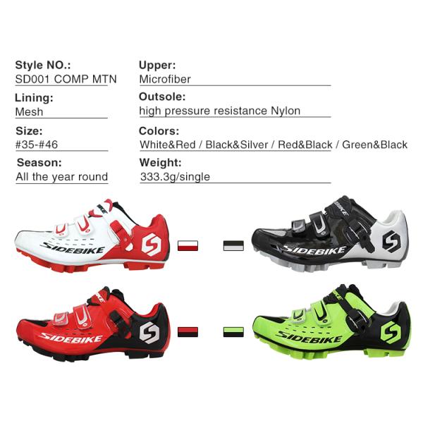 Anti Skid Waterproof MTB Cycling Shoes Dirt Resistant Bright Color Printed