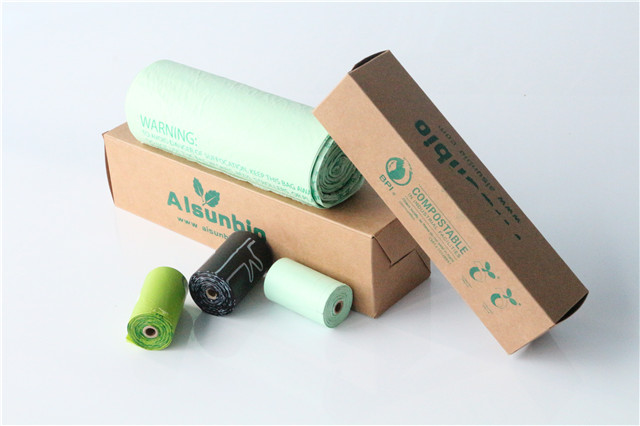 Organic Compostable Bin Liners Corn Starch Bags In Bulk ODM