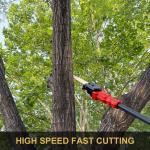 8 Inch Long Pole Chainsaw High Reach Cordless Battery Pruning Saw