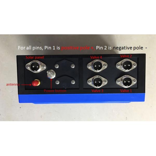 4-Station Valve Controller for 9-36V DC latching Valves 2km remote Control wireless irrigation