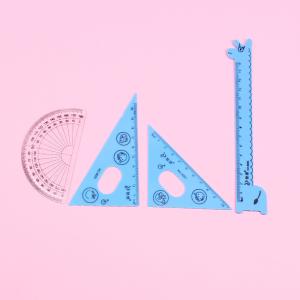Soft Cartoon Shatterproof Straight Edge Ruler Bendable Ruler 30cm/12inch