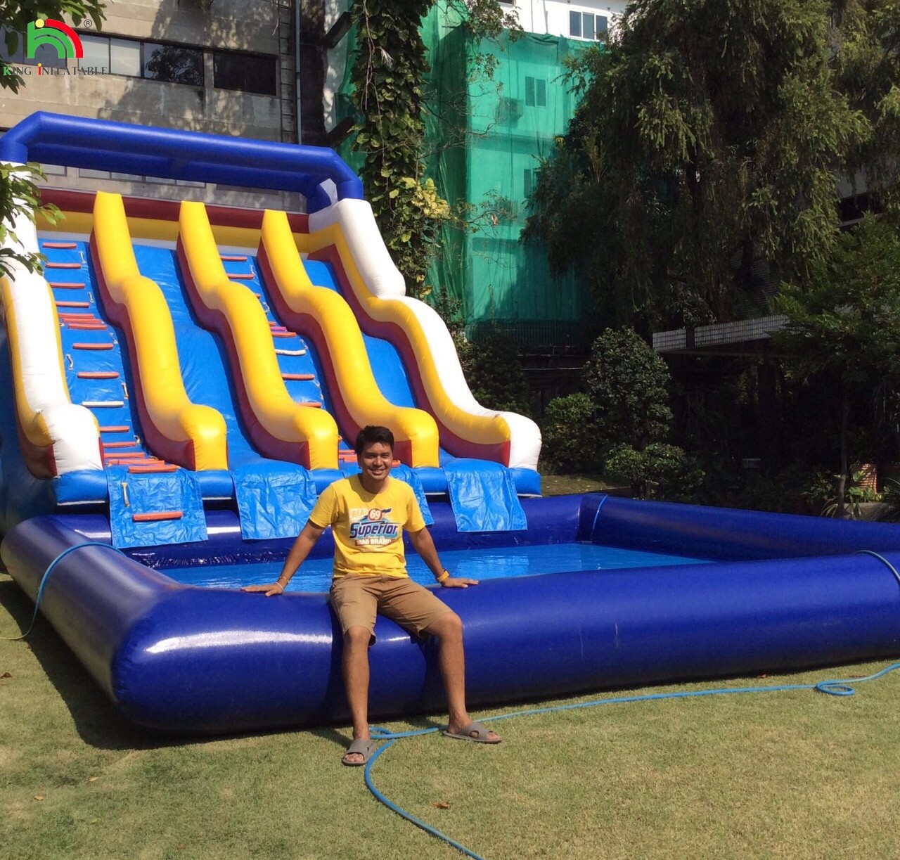Inflatable Dry Slide Outdoor Bouncy Inflatable Water Slides For Pool Inflatable Slides For Water Park