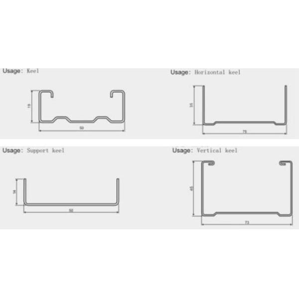 2 In 1 C / U Stud Roll Forming Machine For Light Weight Steel Truss