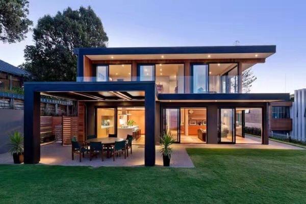 Quality High quality ultra modern prefab homes in light gauge steel frame prefab house luxury villa for sale