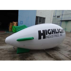 Custom Advertising Inflatable Red Airship Blimp Zeppelin With Full Printing