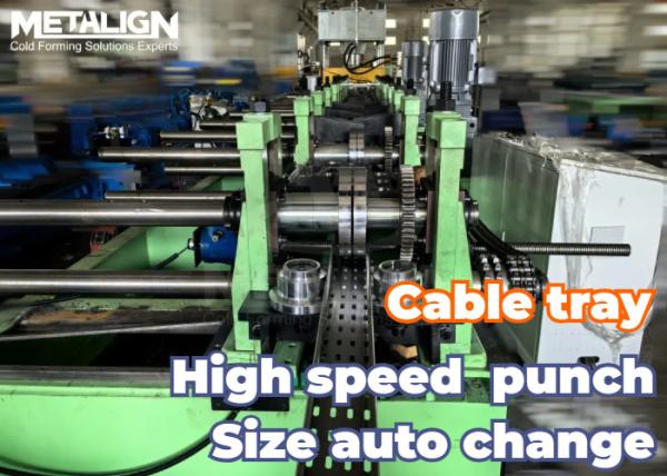 Quality High Precision Metal Cable Tray Roll Former Featuring 16 Stations And Hydraulic Cutting for sale