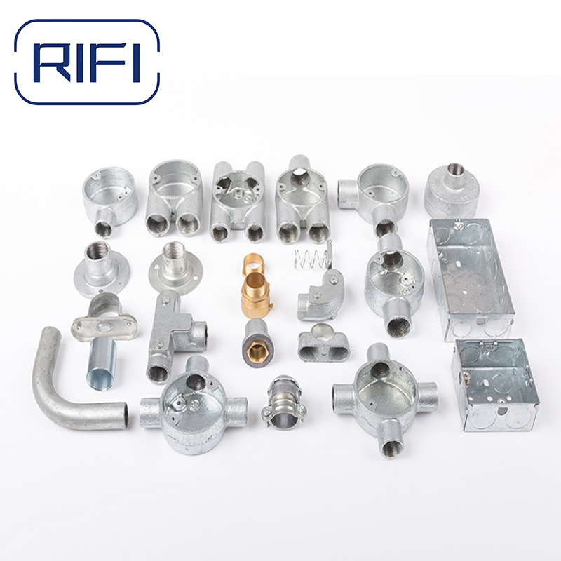 Galvanized Steel Pipe Fittings for Construction Malleable Iron Junction Box Factory Price