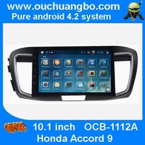 China Ouchuangbo Honda Accord 9 android 4.2 multimedia kit with bluetooth gps navigation ipod usb mp3 player wholesale
