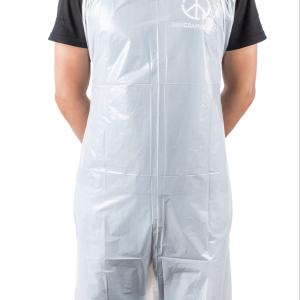 Unisex Plastic Throw Away Aprons , Disposable Plastic Cooking Aprons