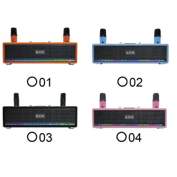 Dual LTK53101 Amplifiers 2.5-inch Full-range Speakers 40mm Tweeter 2400mAh Battery LED Light Strip With Metal Grille BT 5.3