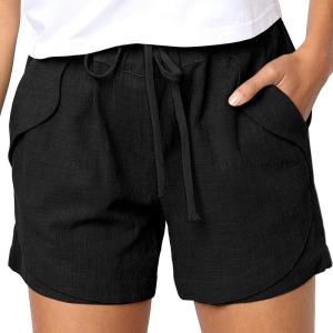 China Oem Factory Manufacturer Custom Logo shorts spring new style high waist lace-up elastic sports pants wholesale