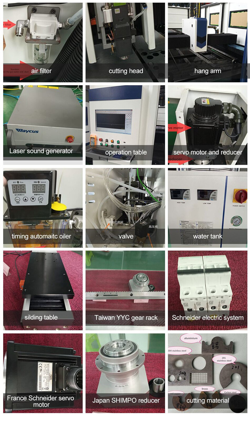 CNC Laser Cutting Machine Metal 3015 6KW Router Tube & Plate Laser Cutting Machine
