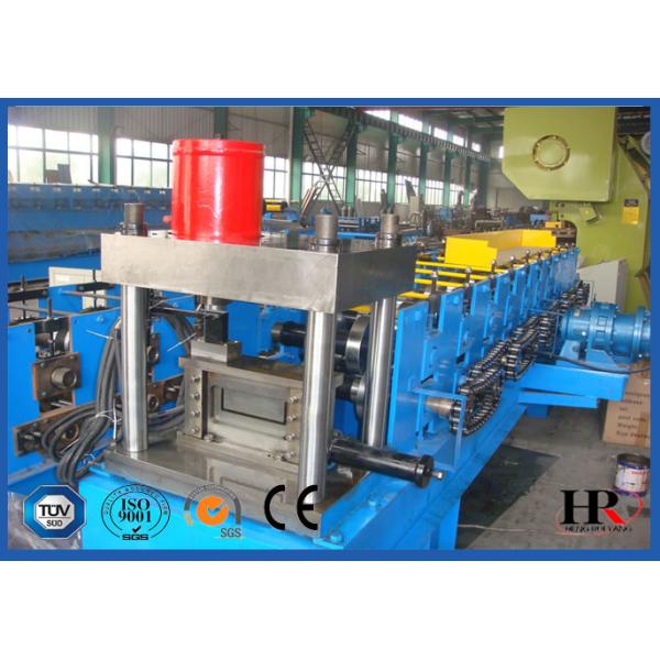 U-shaped Purline Sheet Metal Cold Roll Forming Machine 15 KW Steel Frame