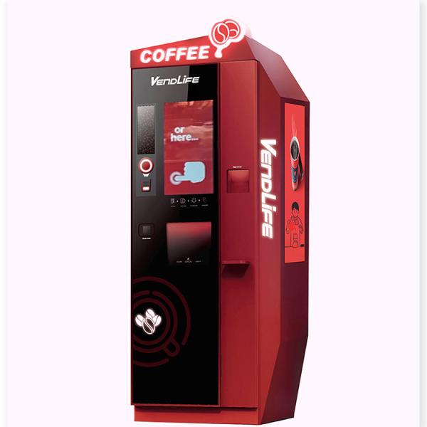 Quality MDB Coffee Vending Machine With Card Reader 50Hz Vendlife Galvanized Shell for sale