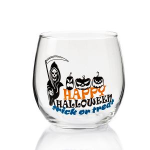 China LFGB Certified Stemless Wine Glasses Custom Halloween Theme Glass Gift wholesale