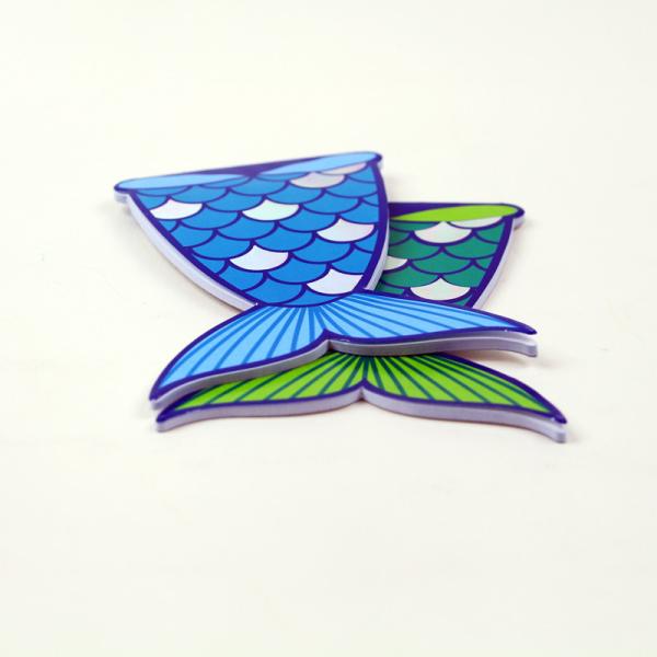 Quality Different Interesting Fish Shape Books / Softcover Notebook Notepad Printing for sale