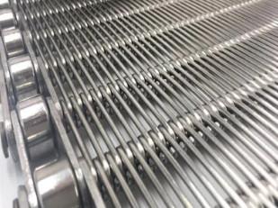 Quality 316l Flat Wire Mesh Belt Temperature Resistant Chain Wire Mesh for sale