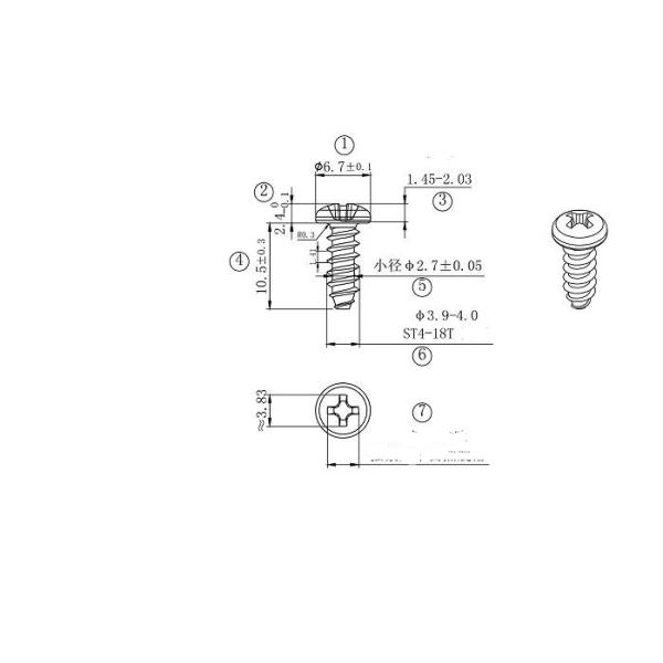Roofing 2 Inch Galvanized Self Tapping Machine Screw ST5
