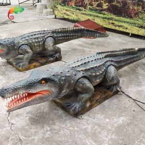 Water Resistant Animatronic Crocodile Customized Simulation Animals