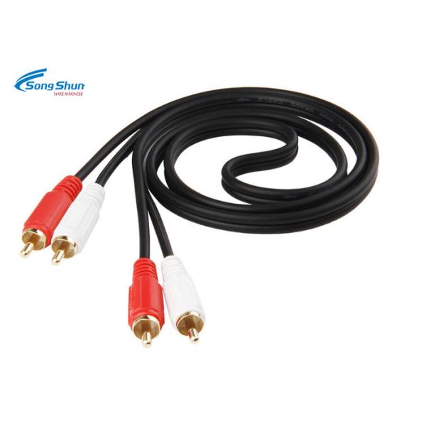 Two RCA Audio Cable Wire , Converter Video AV Audio Cable Extension Cord