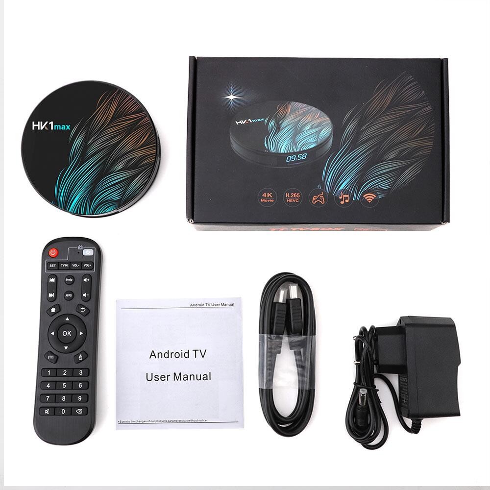 Android 4k IPTV Set Up Box HK1 MAX RK3318 Smart TV Box With Digital Display