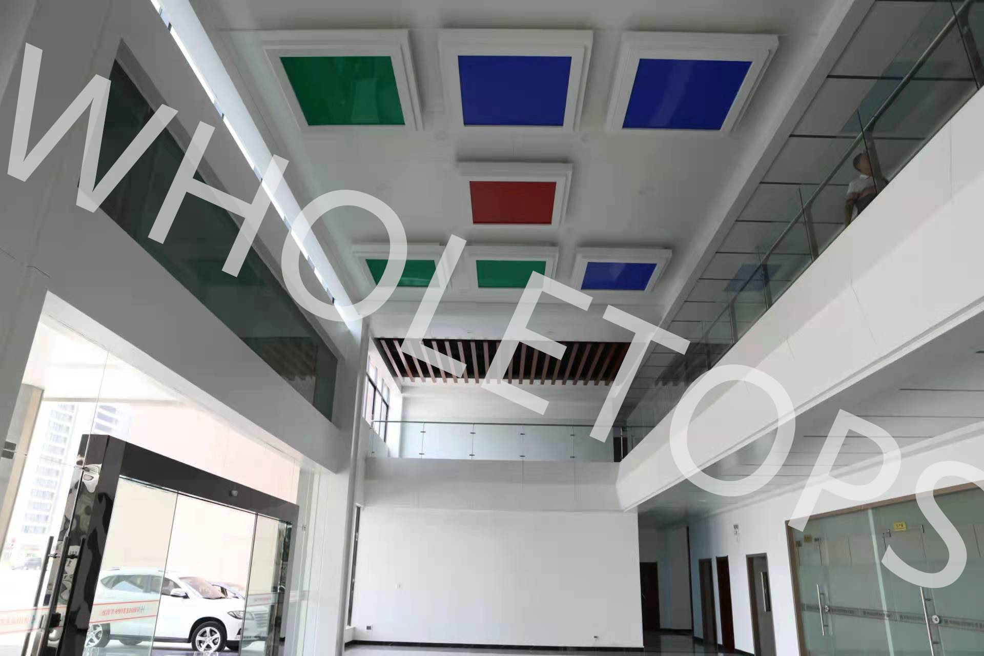 2.5mm Matt White Powder Coated Aluminum Solid Panel With Light Cover