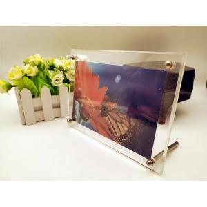 China Display Shelf  Acrylic Stand Figures , 180mm Acrylic Picture Frame Holder on sale