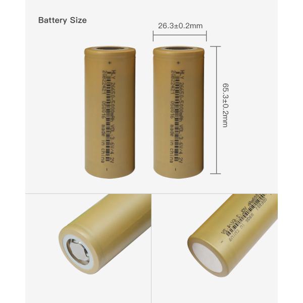 3.6v 5000mah Li Ion 26650 Rechargeable Battery For Power Tool