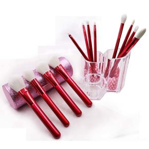 China GMPC Cosmetic Foundation Makeup Brushes Recycled Plastic Handle wholesale
