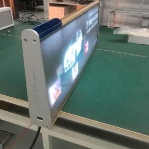 China Double Side WIFI Taxi Roof LED Display 4G Remote Control Outdoor Guide wholesale