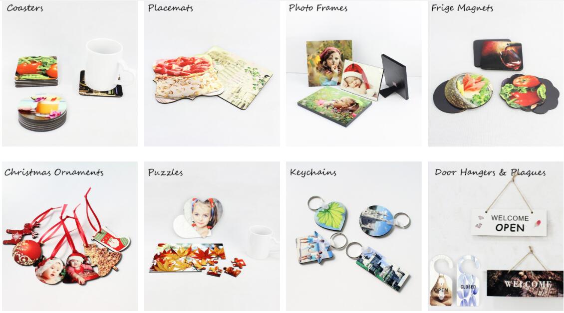 Factional 60x54mm Sublimation Blank Fridge Magnets Sticker for Kid's Gift