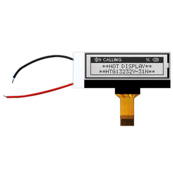 Industrial 132x32 COG LCD Module ST7567R Positive Transflective HTG13232Y
