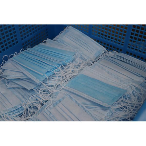 Hypoallergenic 3 ply Face Masks Non Woven Pp Low Respiratory Resistance