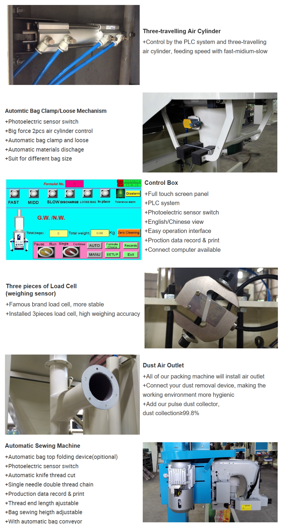 600bags Hourly SS Fertilizer Bagging Machine With Sensor Control