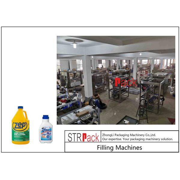 100ml Full Automatic Harpic Filling Machine 2200mm PLC Control