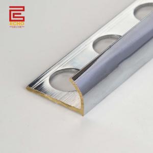Polished Rounded Brass Tile Edge Trim 10mm Brass Tile Profile