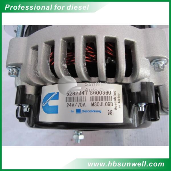 Quality High Rpm Low Rpm Generator Alternator 5282841 QSX15 24V 70A High Power for sale