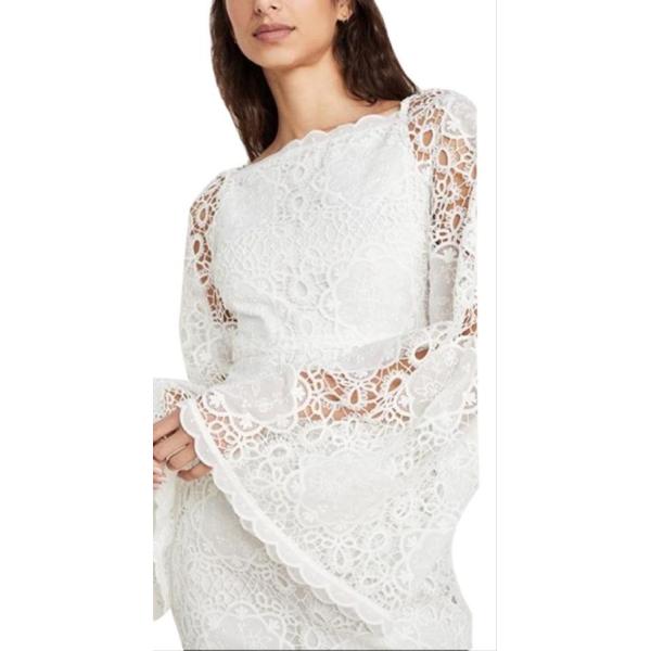 White Embroidered Lace Fabric 120cm Width Ecofriendly Class4 Color Fastness