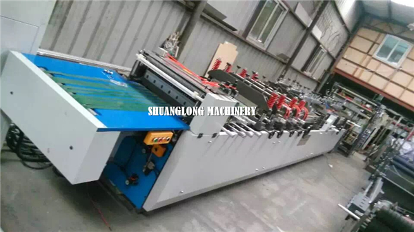 Food automatic paper bag making machine handle puncher device 1000mm unwind width size