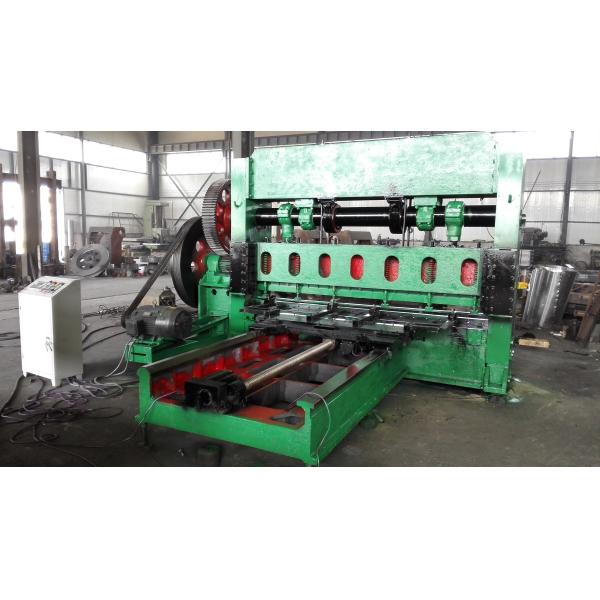 PLC Control Expanded Metal Machine / Metal Mesh Punch Machine For Decoration
