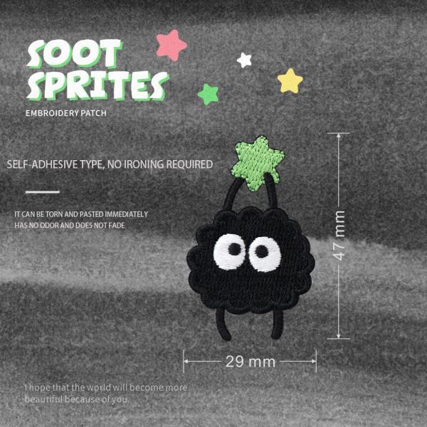 3D Clothing Embroidery Patch Magical Fabric Guardian Playful Personality Easy-Peel Iron-On Backing