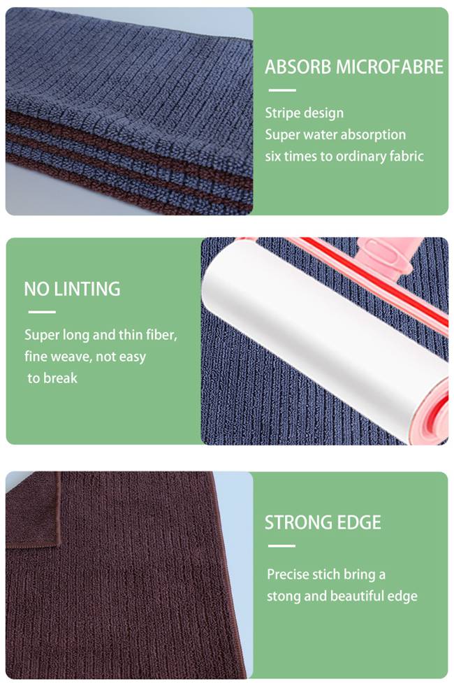 Super Soft Microfiber Dust Cloths Car Cleaning Towel Navy Blue 16 Inch