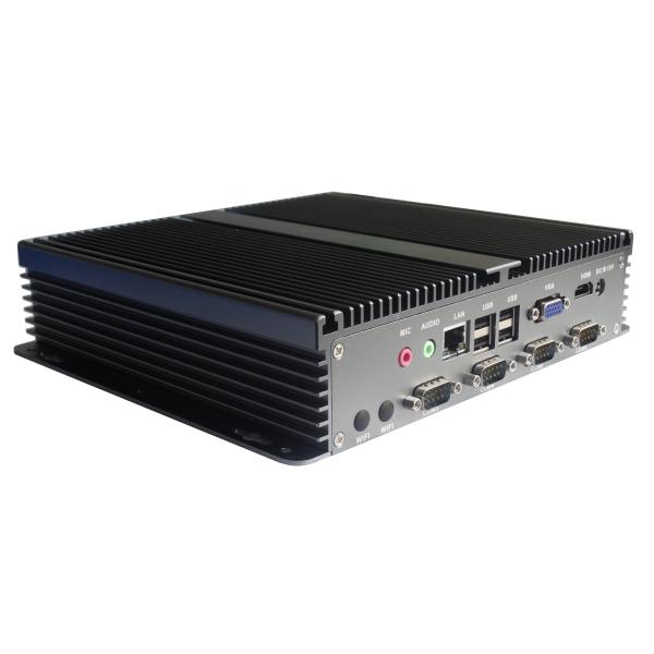 All Aluminum Embedded Industrial PC / Industrial Box PC 2LAN 6COM 6USB