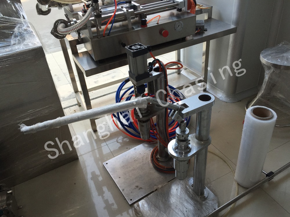 Semi Automatic Pneumatic Perfume Bottle Crimping Machine Desktop