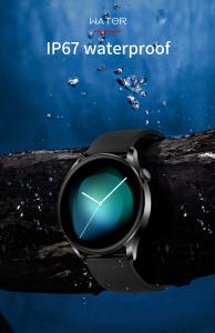 China IP67 Waterproof Round Shape Smartwatch ECG Monitor Watch IOS Android wholesale