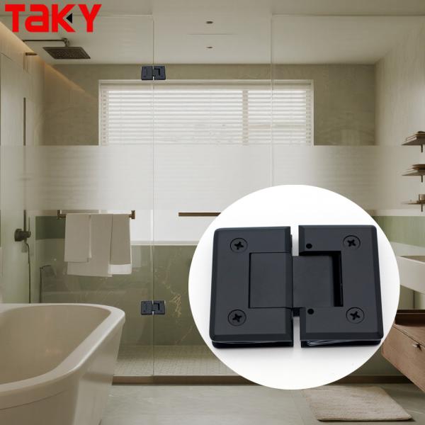 180 Degree 8-12mm Bathroom Door Pivot Glass to Glass Hinges