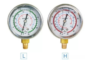 First-Class 134A Pressure gauge set, metal handle, explosion-proof bottle opener 2196 pipe pressure 600PSI-3000PSI